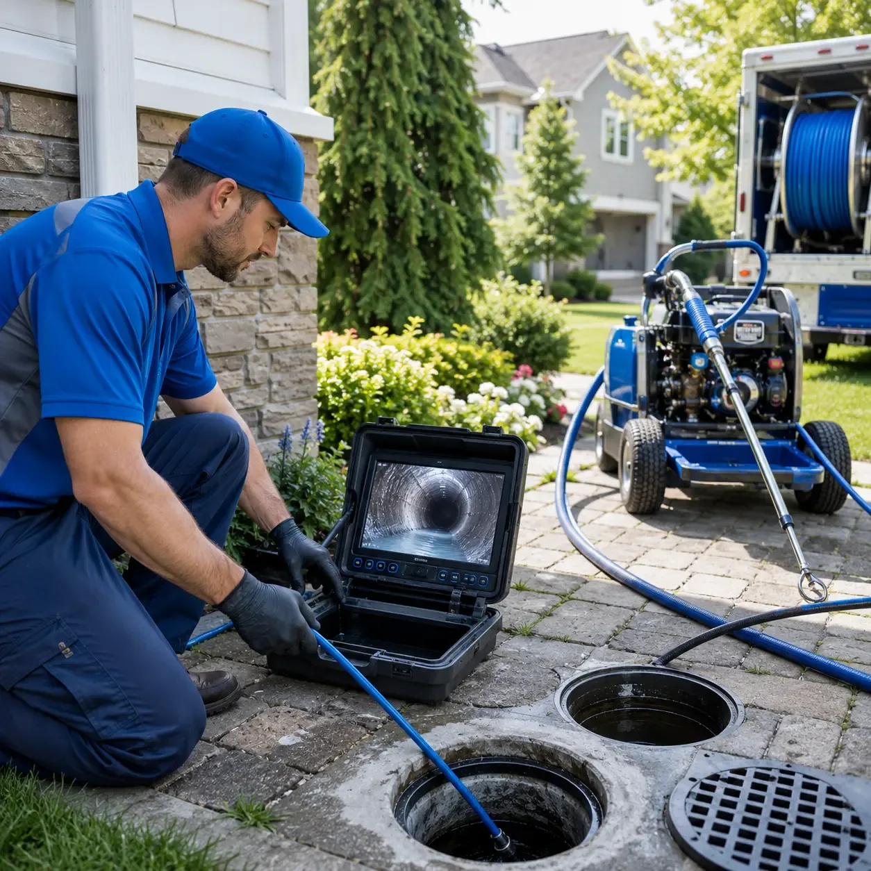 Outdoor drain cleaning professionals serving Houghton, NY